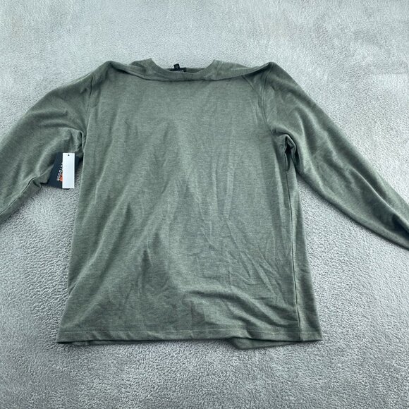 Bass Outdoor Deep Depths Green Long-Sleeve Utility Tee Shirt Crew  L NWT 1136 - Picture 2 of 10